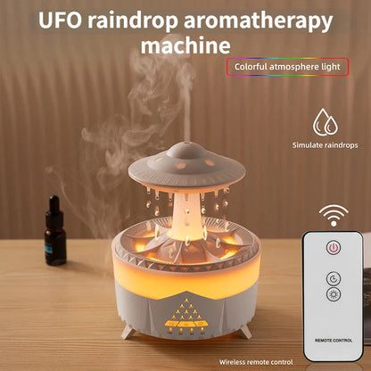 Transform Your Space! 💧✨ UFO Raindrop Humidifier – USB Aromatherapy Diffuser for Fresh Air & Relaxing Scents 🌿🏡