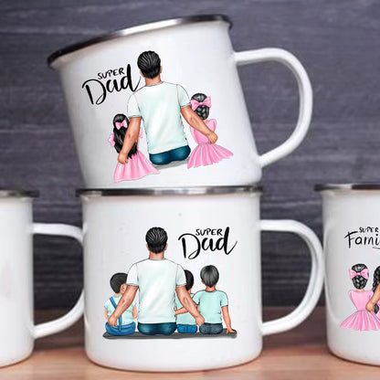 Cheers to Super Dad! 🦸‍♂️ Super Dad Printed Mug – Perfect for Coffee, Tea, or a Cold Drink | Fun Father’s Day Gift Idea!