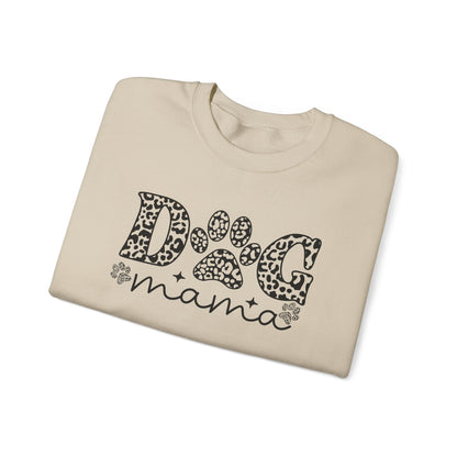 Dog Mama Crewneck Sweatshirt - Cozy Gift for Pet Lovers, Dog Mom Sweatshirt, Animal Lover Apparel, Cute Dog Parent Gift, Paw Print