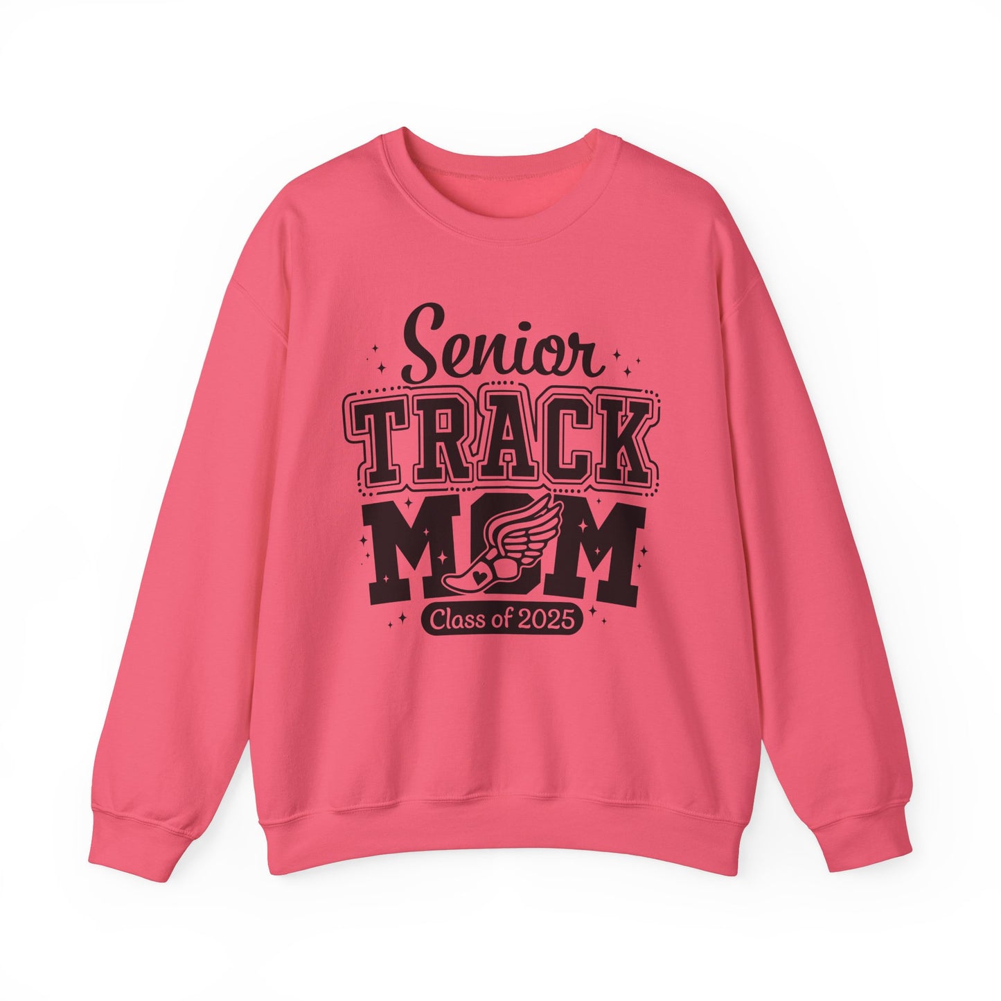 Senior Track Mom Crewneck Sweatshirt, Perfect Gift for Athletic Moms, Class of 2025 Celebration, Sports Apparel, Comfy Layer