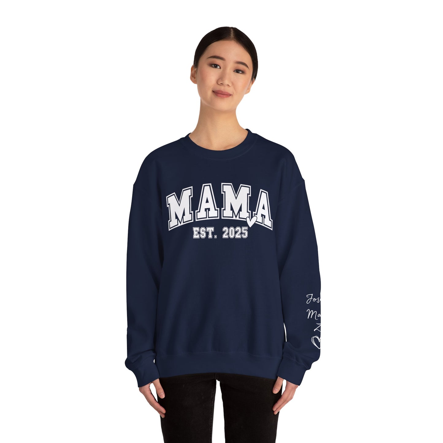 Mama Est. 2025 Sweatshirt | Cozy Unisex Crewneck, Perfect Gift for New Moms, Mother's Day, Family Celebrations, Casual Style