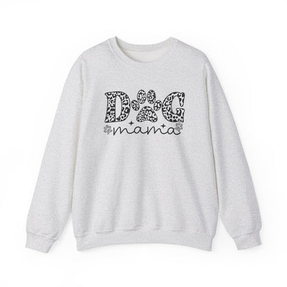 Dog Mama Crewneck Sweatshirt - Cozy Gift for Pet Lovers, Dog Mom Sweatshirt, Animal Lover Apparel, Cute Dog Parent Gift, Paw Print