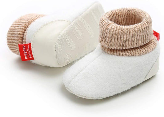 Keep Little Feet Cozy & Safe! ❄️ Baby Boy & Girl Fleece Booties – Soft, Non-Slip Winter Socks & Crib Shoes for Newborns & Toddlers!