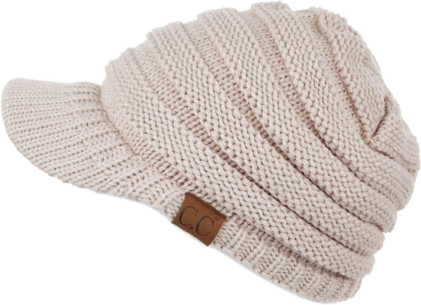 Stay Chic & Cozy! ❄️✨ Women's Ribbed Knit Hat with Brim – Perfect for Any Winter Look! 👒🧣