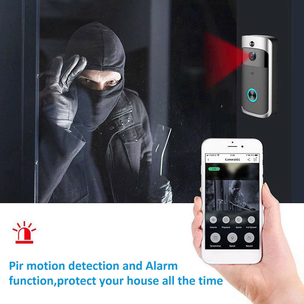 Upgrade Your Home Security: Smart WiFi Video Doorbell – See, Talk & Protect from Anywhere! 📱🔔🏠