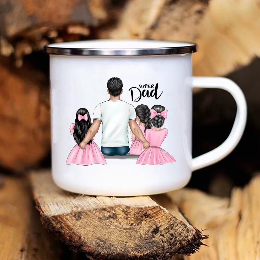 Cheers to Super Dad! 🦸‍♂️ Super Dad Printed Mug – Perfect for Coffee, Tea, or a Cold Drink | Fun Father’s Day Gift Idea!