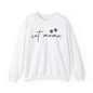 Cat Mama Heavy Blend™ Crewneck Sweatshirt, Cozy Cat Lover Gift, Pet Parent Apparel, Cute Sweatshirt for Women, Casual Cat