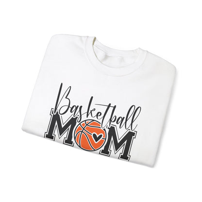 Basketball Mom Sweatshirt, Cozy Sportswear for Moms, Gifts for Basketball Moms, Team Spirit Hoodie, Game Day Casual Wear