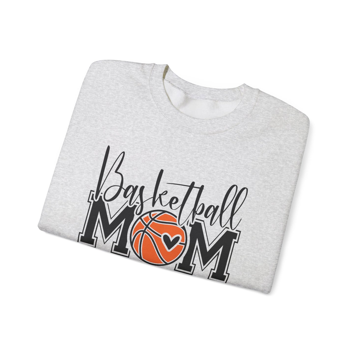 Basketball Mom Sweatshirt, Cozy Sportswear for Moms, Gifts for Basketball Moms, Team Spirit Hoodie, Game Day Casual Wear