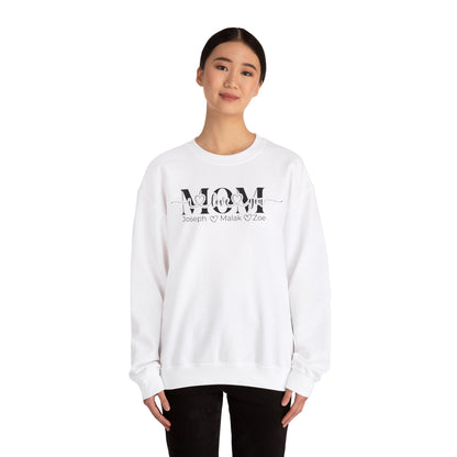 Mom Love You Personalized Sweatshirt, Mother's Day Gift, Family Sweatshirt, Cozy Mom Crewneck, Heartfelt Gift for Mom