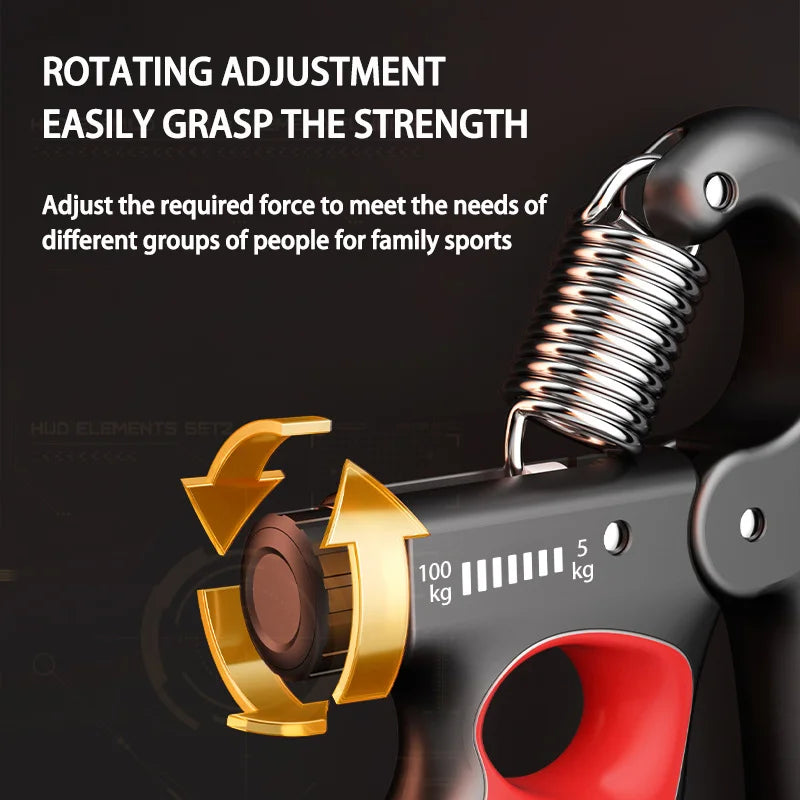 Build Stronger Hands! 💪🖐️ Adjustable Grip Strengthener – 5-100kg for Wrist & Hand Muscle Recovery & Fitness! 🏋️‍♂️