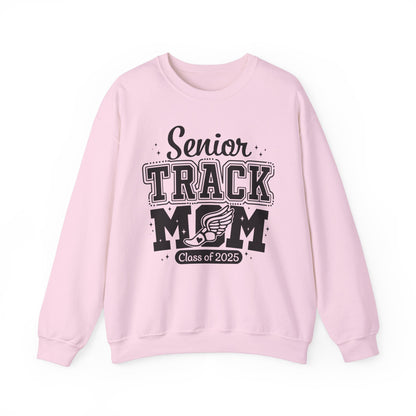 Senior Track Mom Crewneck Sweatshirt, Perfect Gift for Athletic Moms, Class of 2025 Celebration, Sports Apparel, Comfy Layer