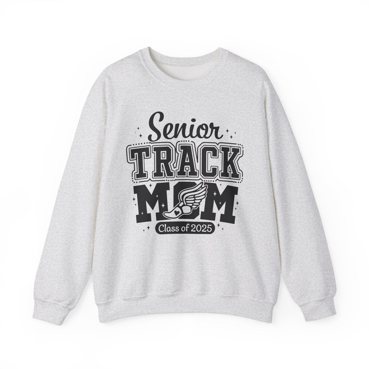 Senior Track Mom Crewneck Sweatshirt, Perfect Gift for Athletic Moms, Class of 2025 Celebration, Sports Apparel, Comfy Layer