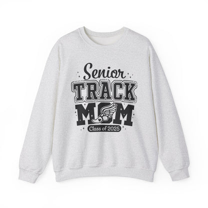 Senior Track Mom Crewneck Sweatshirt, Perfect Gift for Athletic Moms, Class of 2025 Celebration, Sports Apparel, Comfy Layer