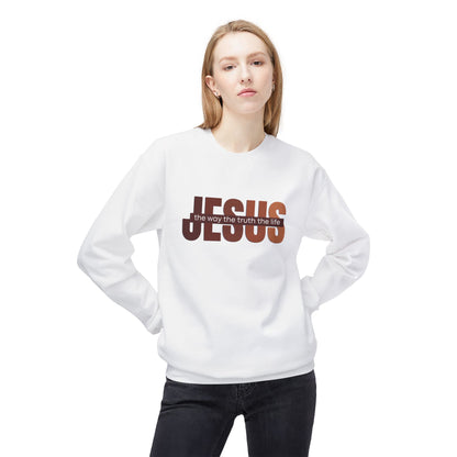 Jesus The Way The Truth The Life Sweatshirt, Womens Religious Sweatshirt, Faith Sweatshirt, Christian Sweatshirt, Bible Verse, Jesus Lover