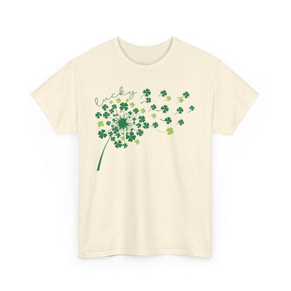 Lucky Clover Tee, St Patrick's Day Shirt, Spring Apparel, Gift for Him/Her, Clover Design T-shirt, Unisex Heavy Cotton, Fashion Top