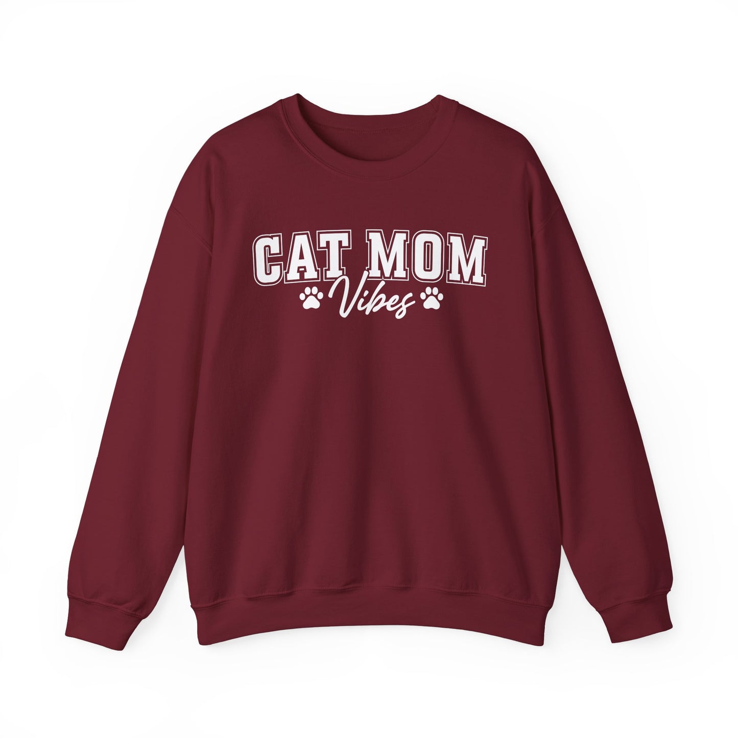 Cat Mom Vibes Unisex Heavy Blend™ Crewneck Sweatshirt