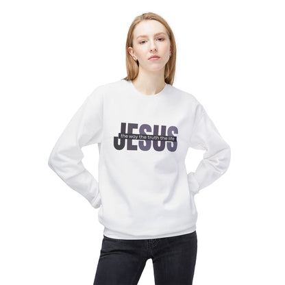 Jesus The Way The Truth The Life Sweatshirt, Womens Religious Sweatshirt, Faith Sweatshirt, Christian Sweatshirt, Bible Verse, Jesus Lover