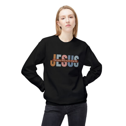 Jesus The Way The Truth The Life Sweatshirt, Womens Religious Sweatshirt, Faith Sweatshirt, Christian Sweatshirt, Bible Verse, Jesus Lover