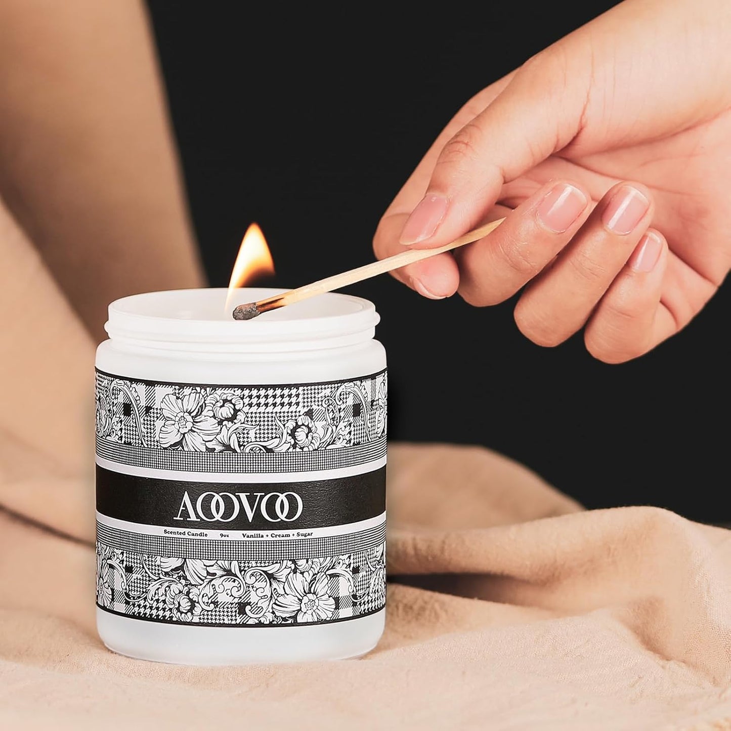 Set the Mood with Cozy Scents! 🕯️ Wood Wick Scented Candles | Crackling Soy Candles in Vanilla & Cream – Perfect Gift for Him & Her!