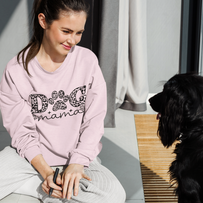 Dog Mama Crewneck Sweatshirt - Cozy Gift for Pet Lovers, Dog Mom Sweatshirt, Animal Lover Apparel, Cute Dog Parent Gift, Paw Print