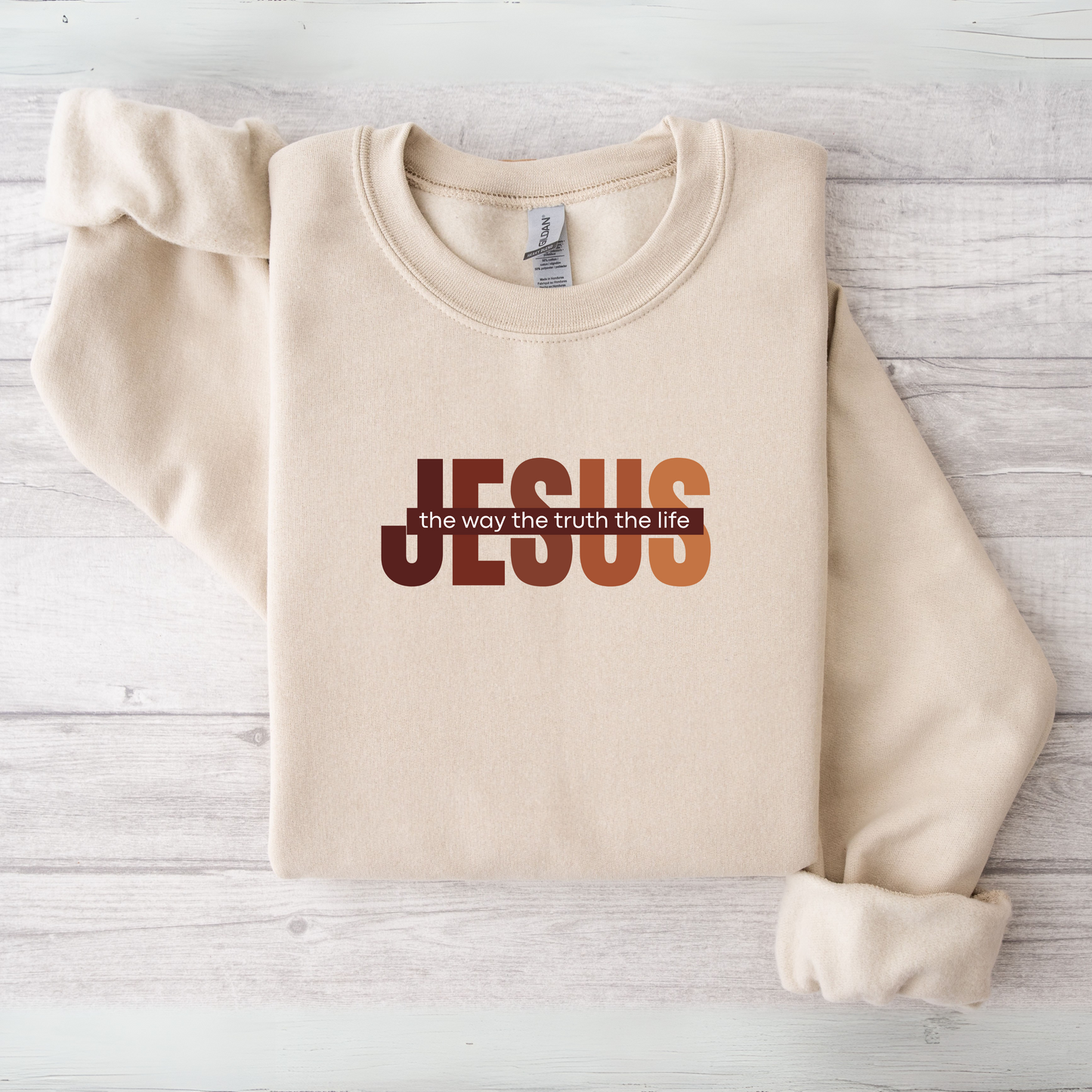 Jesus The Way The Truth The Life Sweatshirt, Womens Religious Sweatshirt, Faith Sweatshirt, Christian Sweatshirt, Bible Verse, Jesus Lover