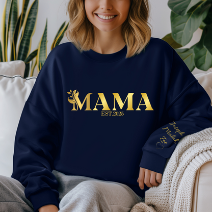 Mama Est. 2025 Sweatshirt | Cozy Unisex Crewneck | Perfect Gift for New Moms | Mother's Day, Baby Shower, Family Gatherings