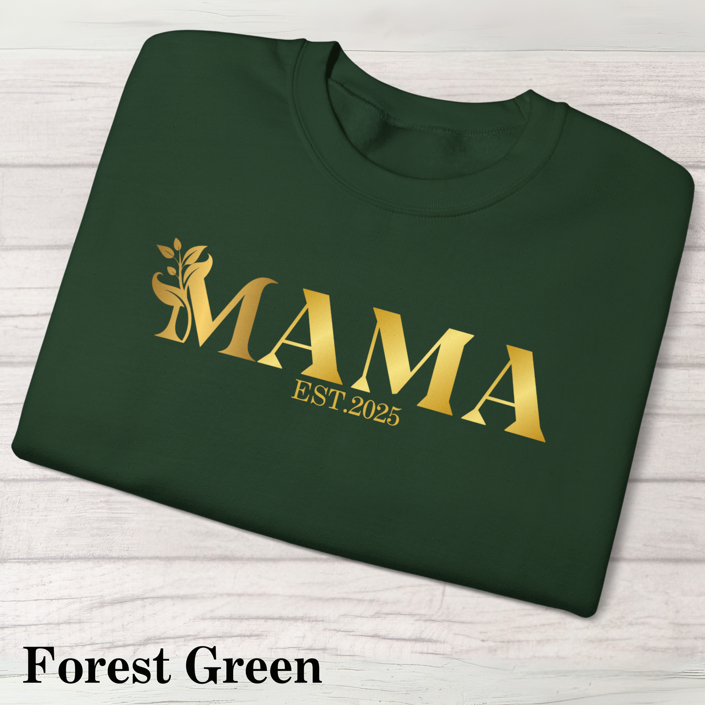 Mama Est. 2025 Sweatshirt | Cozy Unisex Crewneck | Perfect Gift for New Moms | Mother's Day, Baby Shower, Family Gatherings