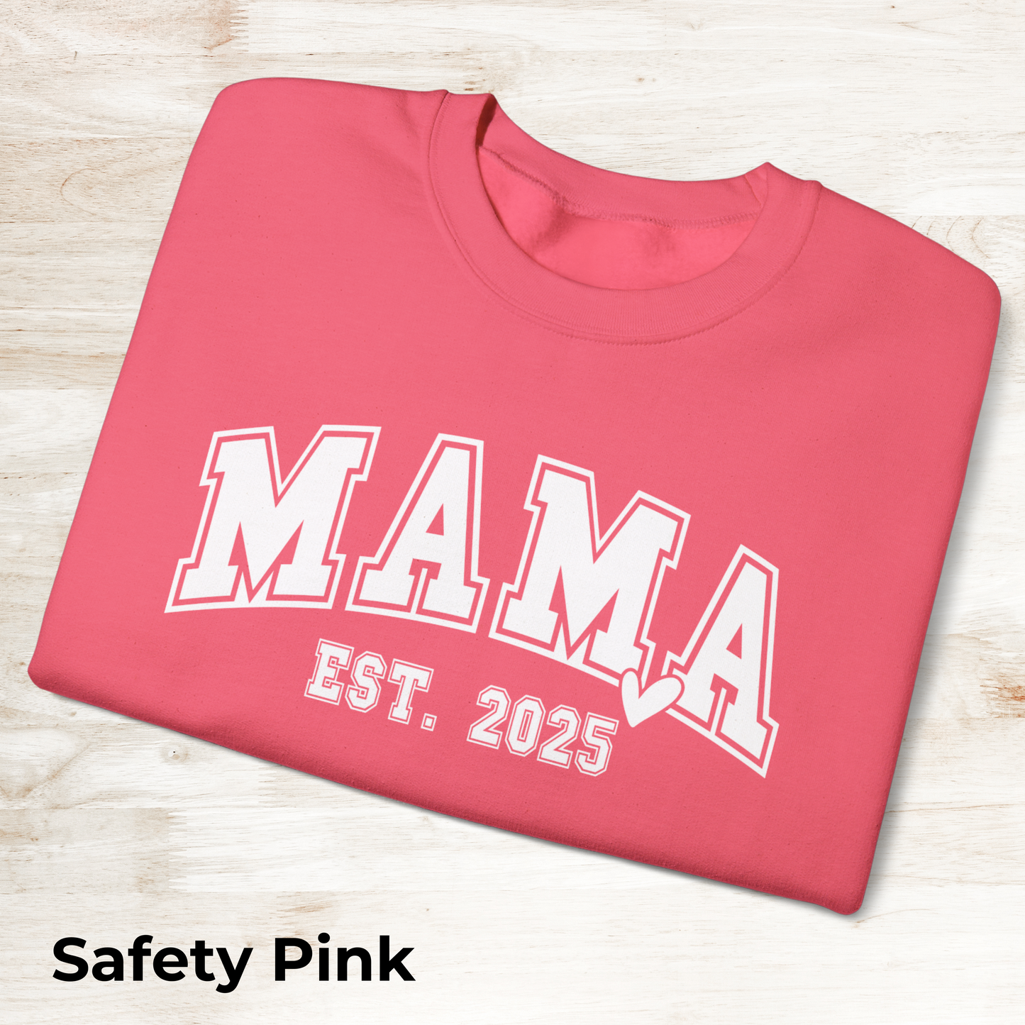 Mama Est. 2025 Sweatshirt | Cozy Unisex Crewneck, Perfect Gift for New Moms, Mother's Day, Family Celebrations, Casual Style