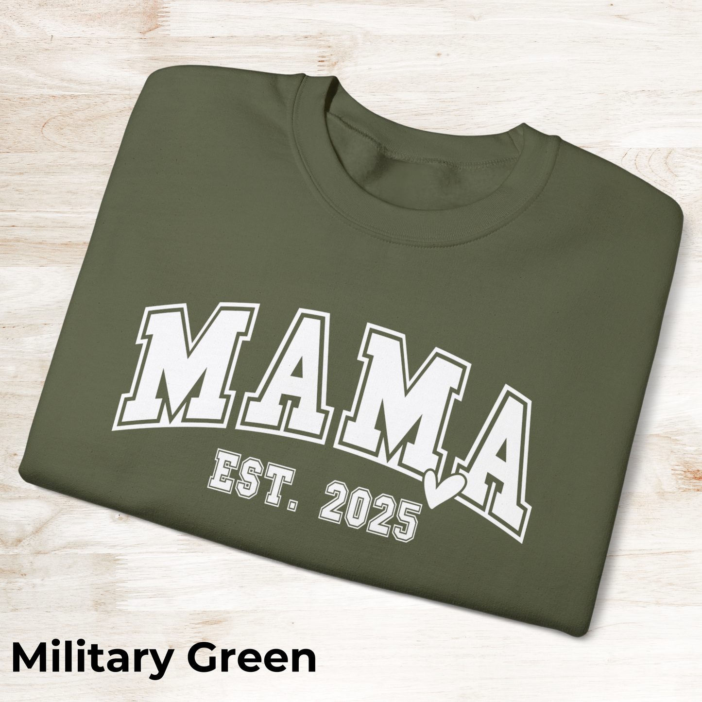 Mama Est. 2025 Sweatshirt | Cozy Unisex Crewneck, Perfect Gift for New Moms, Mother's Day, Family Celebrations, Casual Style