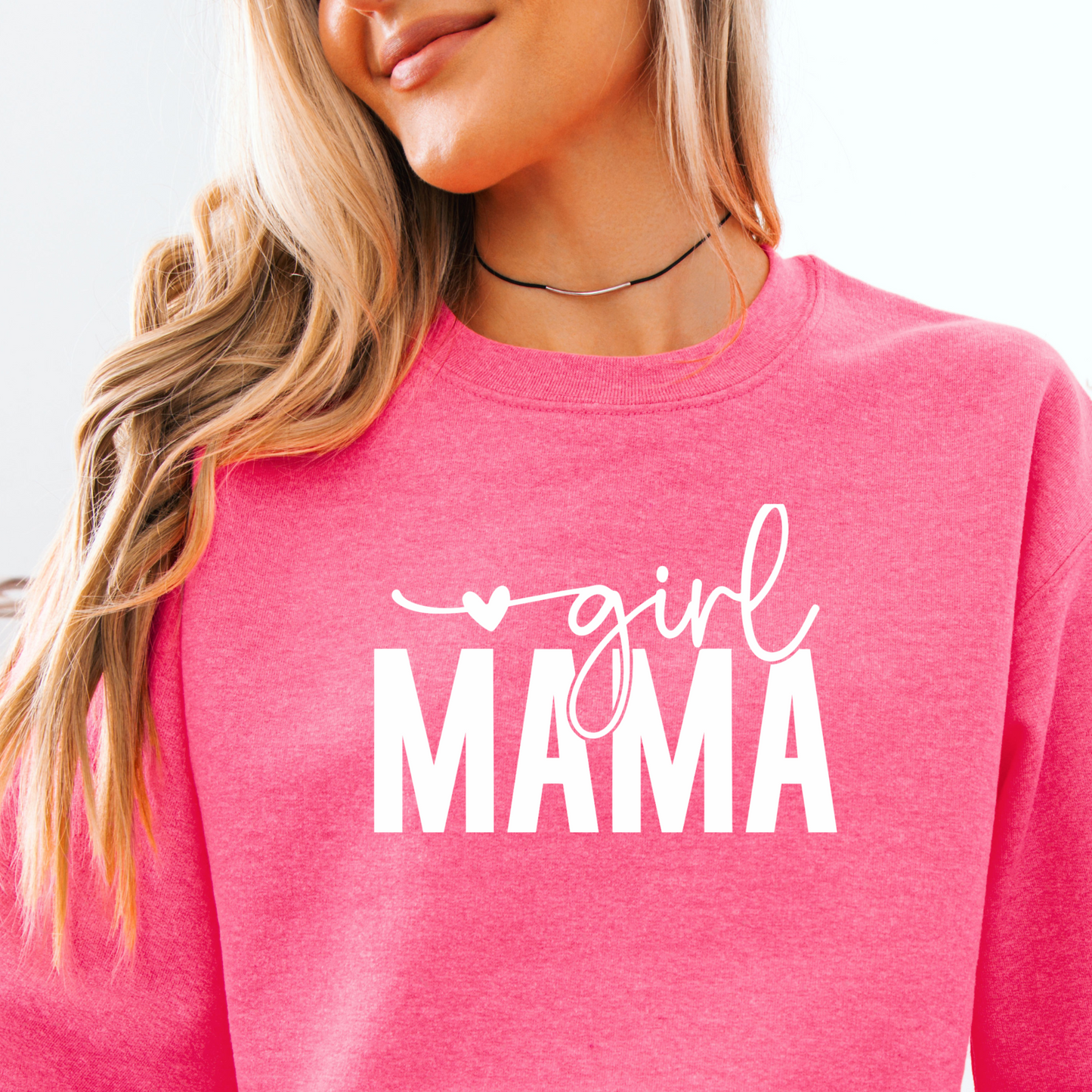 Girl Mama Sweatshirt - Cozy Gift for Moms, Perfect for Birthdays, Mother's Day, Parenting, Casual Wear, Family Gatherings