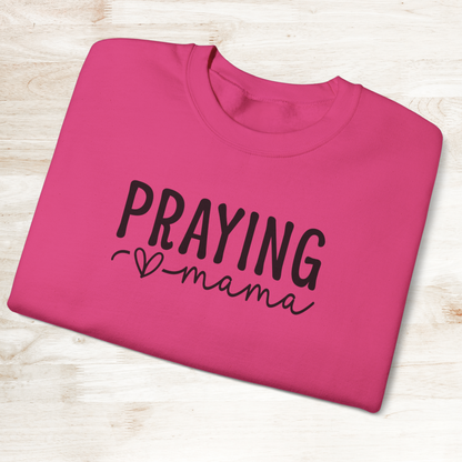 Praying Mama Sweatshirt Stylish Inspirational Apparel for Moms