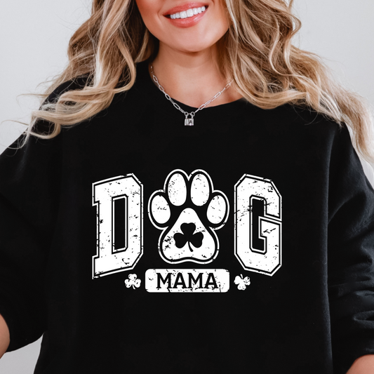 Dog Mama Sweatshirt, Cozy Pet Lover Crew, Unisex Pullover for Dog Moms, Great Gift for Pet Lovers, Ideal for Hangouts & Casual Wear