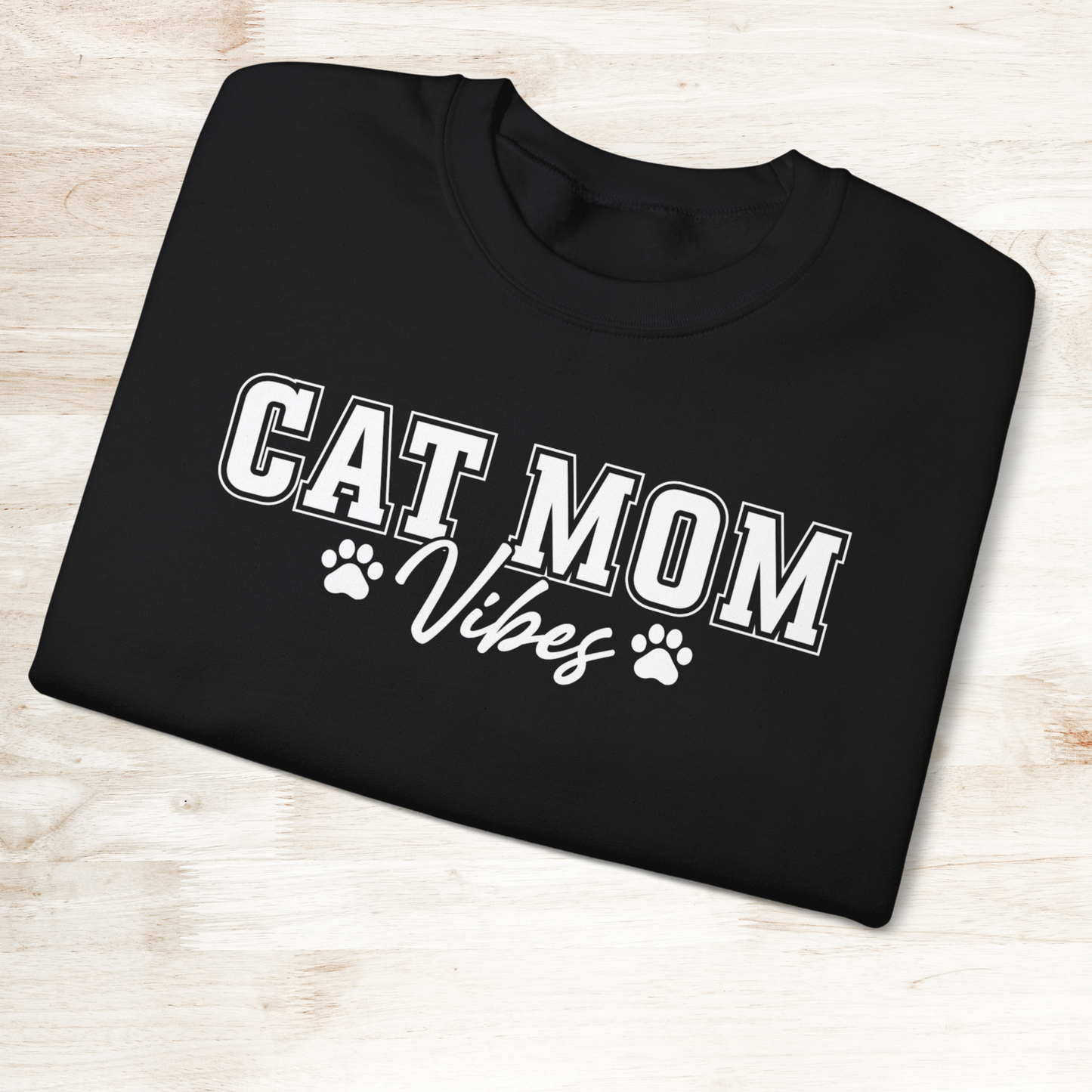 Cat Mom Vibes Unisex Heavy Blend™ Crewneck Sweatshirt