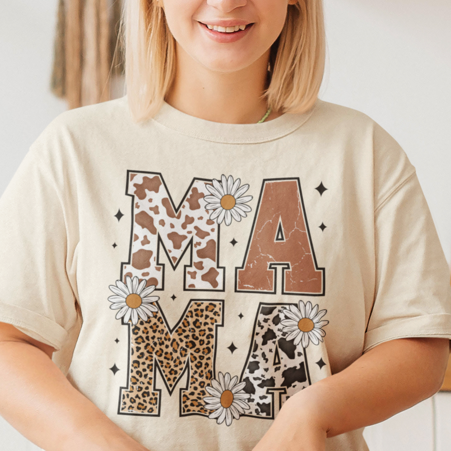 MAMA Floral T-Shirt Ideal Gift for Mothers Day