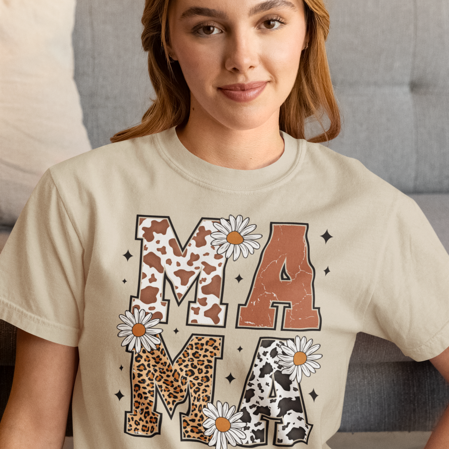 MAMA Floral T-Shirt Ideal Gift for Mothers Day