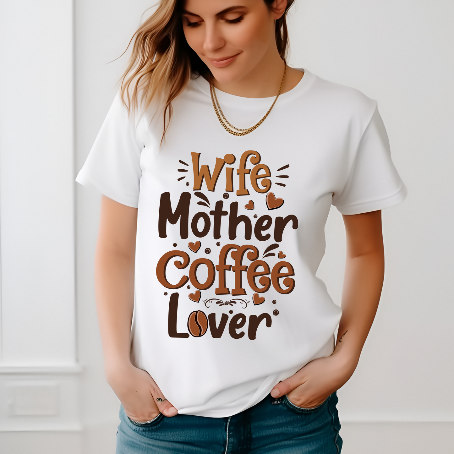 Coffee Lover Tee - Unisex Heavy Cotton T-Shirt for Moms, Wife, Mother's Day, Coffee Gifts, Casual Wear, Family Gatherings