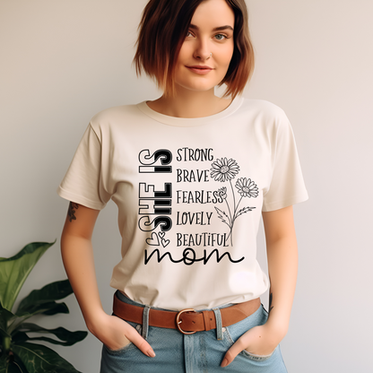 Empowering Mom Tee, Gift for Mom, Strong Women Shirt, Mother's Day Gift, Inspirational Quote T-Shirt, Casual Comfort Wear