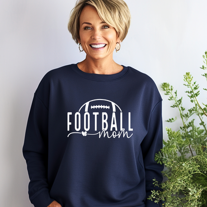 Football Mom Sweatshirt, Cozy Gift for Sports Moms, Unisex Crewneck for Game Day, Football Fan Apparel, Perfect for Fall