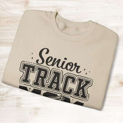 Senior Track Mom Crewneck Sweatshirt, Perfect Gift for Athletic Moms, Class of 2025 Celebration, Sports Apparel, Comfy Layer