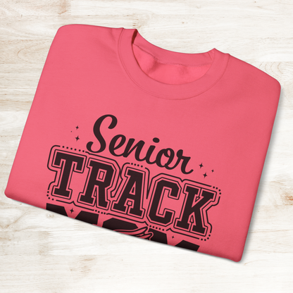 Senior Track Mom Crewneck Sweatshirt, Perfect Gift for Athletic Moms, Class of 2025 Celebration, Sports Apparel, Comfy Layer