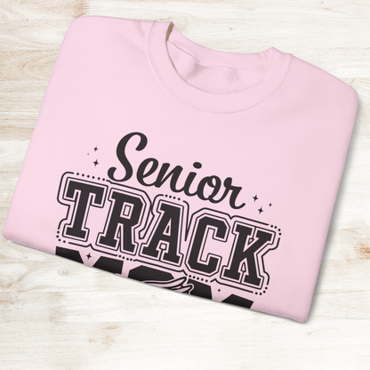 Senior Track Mom Crewneck Sweatshirt, Perfect Gift for Athletic Moms, Class of 2025 Celebration, Sports Apparel, Comfy Layer