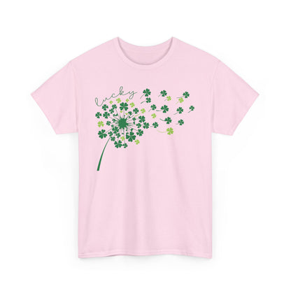 Lucky Clover Tee, St Patrick's Day Shirt, Spring Apparel, Gift for Him/Her, Clover Design T-shirt, Unisex Heavy Cotton, Fashion Top