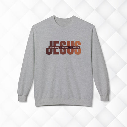 Jesus The Way The Truth The Life Sweatshirt, Womens Religious Sweatshirt, Faith Sweatshirt, Christian Sweatshirt, Bible Verse, Jesus Lover