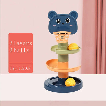 Boost Your Baby’s Development: Montessori Rolling Ball Toy – Fun, Stacking & Educational Play for Little Explorers! 🎉👶