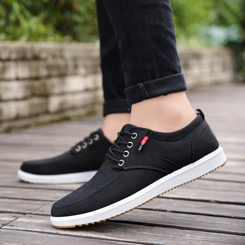 Step into Comfort 🌞 Men’s Breathable Canvas Shoes – Lightweight, Casual & Perfect for Summer Walks!