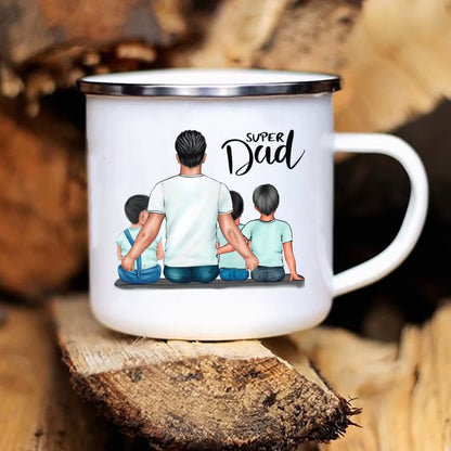 Cheers to Super Dad! 🦸‍♂️ Super Dad Printed Mug – Perfect for Coffee, Tea, or a Cold Drink | Fun Father’s Day Gift Idea!