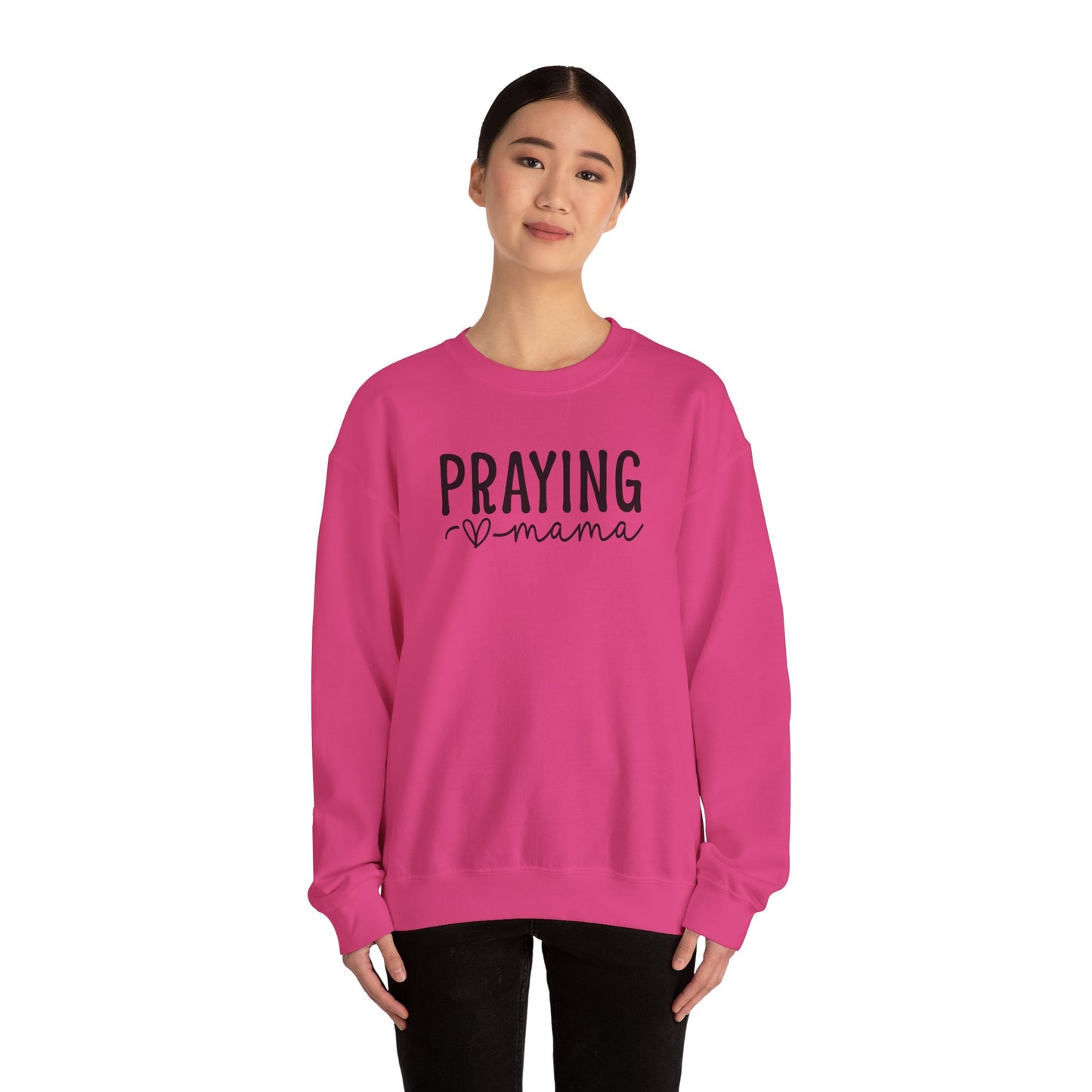 Praying Mama Sweatshirt Stylish Inspirational Apparel for Moms