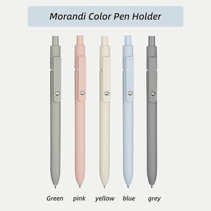 🖊️ Smooth Writing, Stylish Design: 5-Pc Gel Pens for Journaling & Note-Taking! ✨ (Morandi, Fine Point)