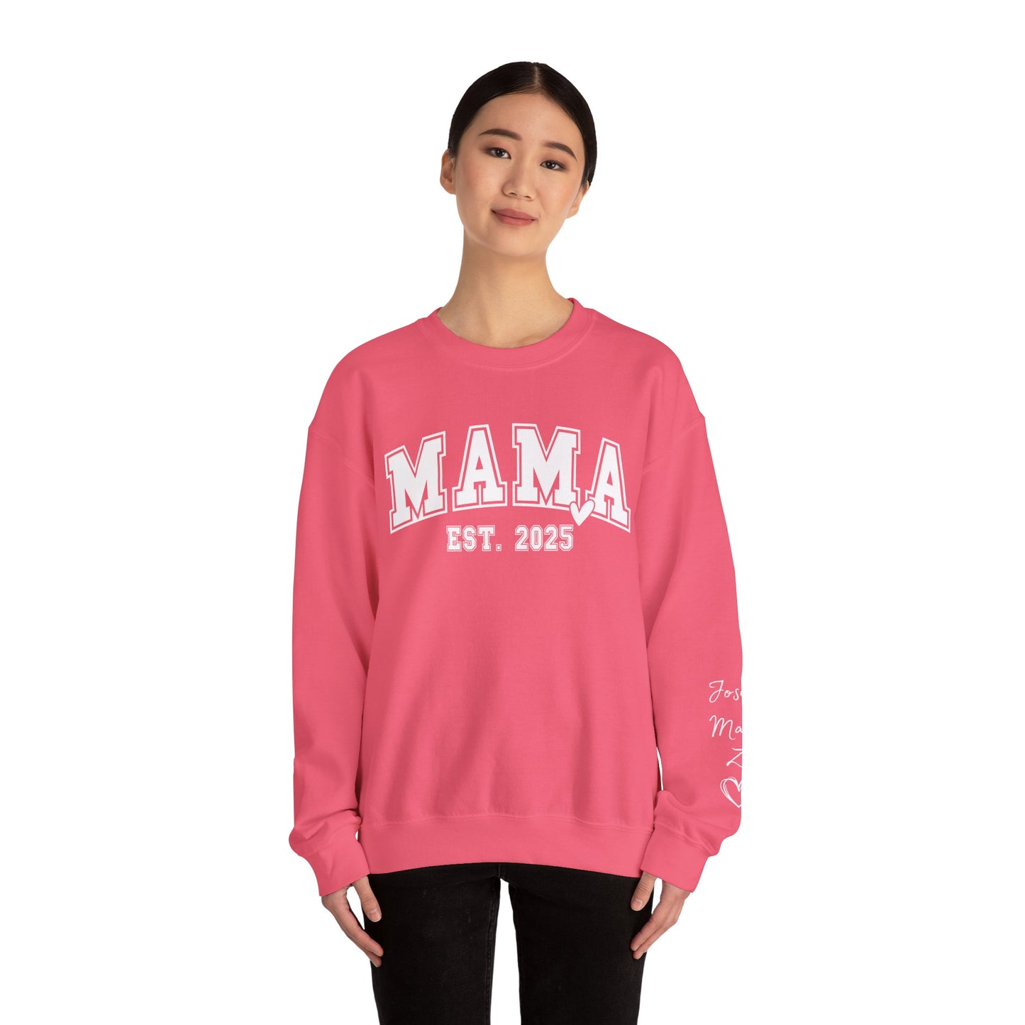 Mama Est. 2025 Sweatshirt | Cozy Unisex Crewneck, Perfect Gift for New Moms, Mother's Day, Family Celebrations, Casual Style